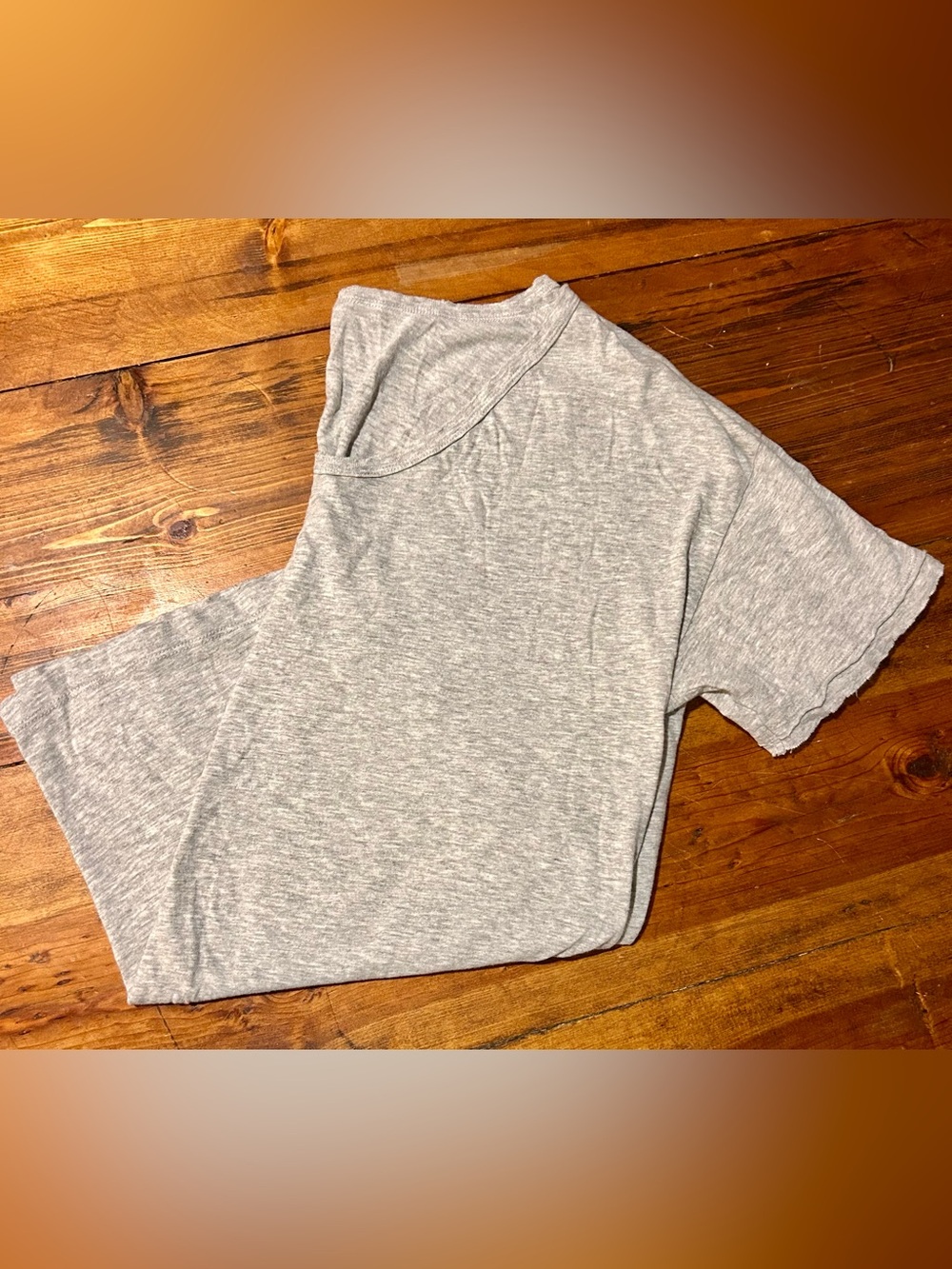 aerie Real Soft Light Gray Short Sleeve Oversized Tee